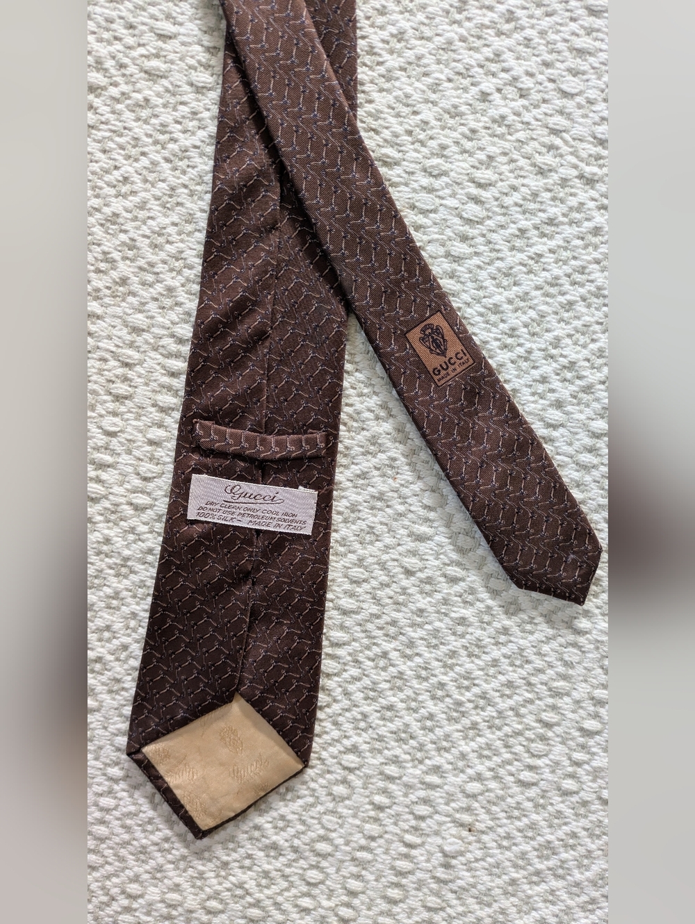 Gucci Vintage Silk Tie 59" Length